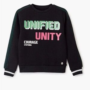 Stefania Girls’ Black Sweatshirt